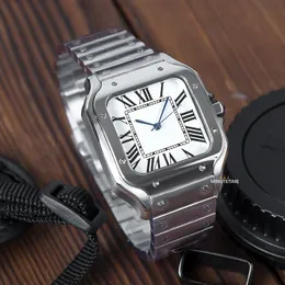 الساعات الأخرى DIY Mod Business Man Square Automatic Mechanical Wristwatches NH35 Movement 316L Stainless Steel 38mm Case Glass 230804