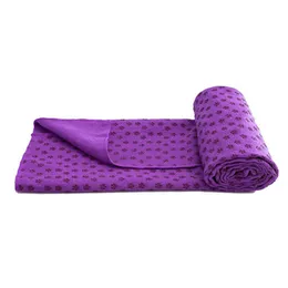 Tapetes de ioga poliéster tapete esportivo antiderrapante toalha de pilates dobrável com bolsa de malha macio inodoro respirável para exercícios de fitness 230814