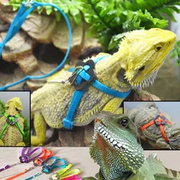 Coleiras para cães Good Lacertid Traction Rope Confinamento Conjunto de coleiras para animais de estimação Confortável sem restrições Inquebrável Lagarto