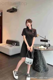 Basic & Casual Dresses Designer P Family 23 Summer New Triangle Brand Pleated Waist Wrap Heart Machine Dress Comes With Fairy Polo Style, Slim On The Body 7NJQ