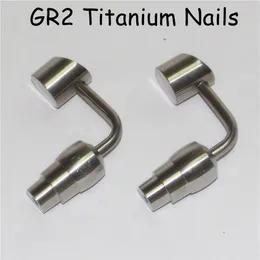 Domleless Titanium Nail Universal Titanium GR2 Nails مفصل 10 مم 14 ملم من الذكور إلى أنثى من أجل DAB Rig Glass Bong253C