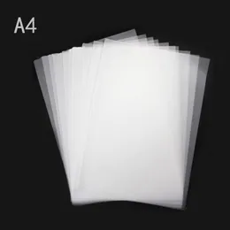 Notatniki 100pcs A4 Siarowy Kwas siarkowy Półprzezroczny papier do śledzenia DIY Kopiowanie Dyspozycji Kaligrafii również dla laserowej drukarki krocza 230804