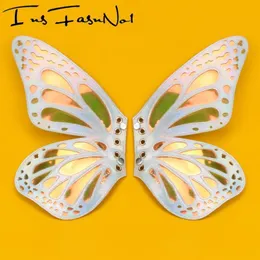 Skodelar Tillbehör Rensa PVC Butterfly Wings Decorations Silver Fantcy Sweet Fashion Trend 230804