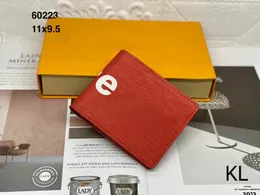 デザイナーレザー財布財布ウォーターリップルファッションウォレットレトロハンドバッグラグジュアリー女性男性クラシックカードホルダーコイン有名なクラッチウォレットサイズ11x9.5x2.5cm
