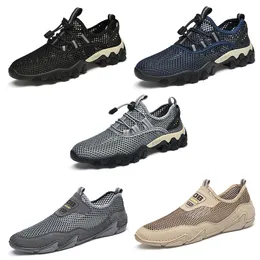 2023 Designer Mesh Style Shoes Men Black Grey Brow Bule Beige Light Mens Treners Outdoor Sports Sneakers Kolor 5