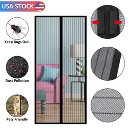 Magnetic Screen Door Retractable Mesh Net Pet Patio Hands Free Mosquito Magic