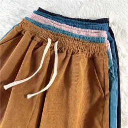 Męskie spodnie Vintage wysokiej talii Kobiety Kobiety wiosna jesienna sznurka