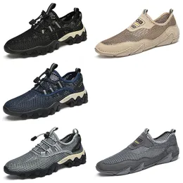 2023 Designer Mesh Style Shoes Men Black Grey Brow Bule Beige Mens Treners Outdoor Sports Sneakers Kolor 5