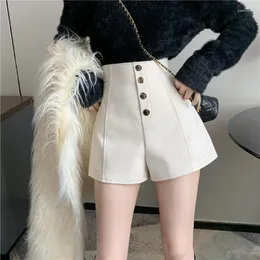 Damskie szorty chude ciasne białe booty o szerokim talii elastyczne krótkie spodnie dla kobiety do noszenia normalnego elasticty Y2K HARAJUKU