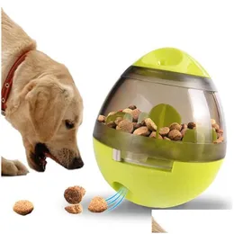 Dog Bowls Feeders Fun Pet Eating Toy Tumbler Leaking Food Ball Puzzle Bowl Feeder Supplies Drop Delivery Home Garden Dhhjn