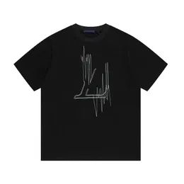 Herr t-shirts 23s Mens T Shirt Designer Tees Luxury Cotton Fashion Letter Printing Par Kort ärm S-5XL Drop Leverans Apparel CL DHXOL