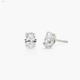 Medboo Trendy Jewelry Platinum PT990 0,75CT VVS ovala diamantörhängen Anpassade smycken Moissanit eleganta studörhängen