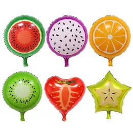 Party Decoration 18 Inch Cartoon Fruit Shape Foil Balloon Pineapple Watermelon Stberry Orange Balloons Birthday Baby Shower Drop Deliv Dhqbu