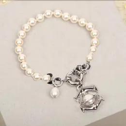 Nischen-Designer-Anker-Anhänger-Armband, luxuriöses Damen-Armband mit graviertem Logo aus 925er Silber, Armband für Liebhaber, Jubiläumsgeschenk