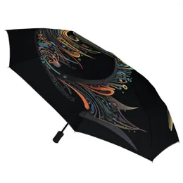 Regenschirme Dolphin 3-fach faltbarer Regenschirm für den Außenbereich, einzigartig, wasserdicht, leicht, automatisch