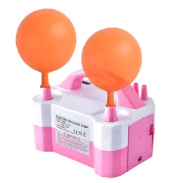 Andra evenemangsfestleveranser Ballong Air Pump 110/220V Electric High Power Two Munstycke Air Blower Balloon Portable Inflatable Pump Inflator för Party Wedding 230804