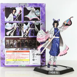 Bonecas 30CM Demon Slayer Anime Figure Kochou Shinobu PVC Action Figure Sugikuni Yoriichi Daki Giyuutarou Collection Model Doll 230804