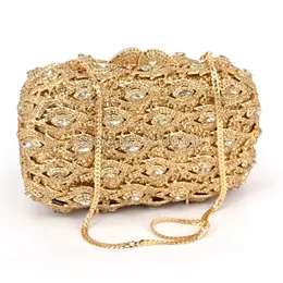 Evening Bags Gold bag Women clutch silver evening femme pochette luxury Crystal day Clutch bling party purse 230804