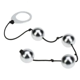 OvosBalas Bolas vaginais ponderadas eróticas Chinês Geisha Kegel Exerciser Metal Ben Anal Beads Plug Trainer muscular Brinquedos sexuais para mulheres 230804