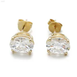 Wholesale 18k Yellow Gold Stud Earrings Jewelry Earings Women Vvs Moissanite Earings Men