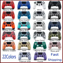 Stock Wireless Controller Gamepad 24 colores para PS4 Vibration Joystick Game pad GameHandle Controllers Play Station con Retail Box pk ps5