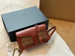 Moda Tabby Postman Baguette Bag de qualidade espelhada Bolsa de ombro feminina Bolsa de grife de luxo