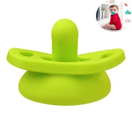 Alimentador de mamilo de silicone chupeta flexível limpador chupetas engraçadas silicone macio de grau alimentício para bebê recém-nascido infantilZZ