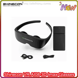 نظارات 3D Shinecon VR IMAX إصدار عرض سلكية SC AI08 4K سماعة العملات العملاقة الشاشة ستيريو للسينما الواقعية VR 230804