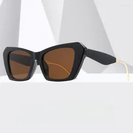 Güneş Gözlüğü Moda Kedi Gözleri Kadınlar İçin Tasarımcı UV400 Gölgeler Seyahat Eşeyleri Gafas de Sol Para Hombre