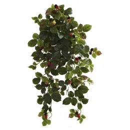 32 Raspberry Hanging Bush com Berry, Conjunto de 2