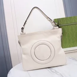 Blondie White Tote Bag okrągłe blokowanie G skórzana łatka oryginalna luksusowa moda designerska