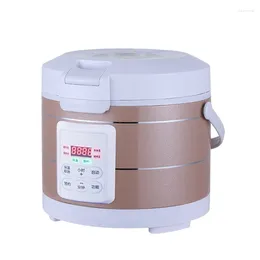 Intelligent Touch Panel Rice Cooker 12V 24V Car Truck Non-stick Liner With Steamer Reservation Food Warmer Pot Boiler