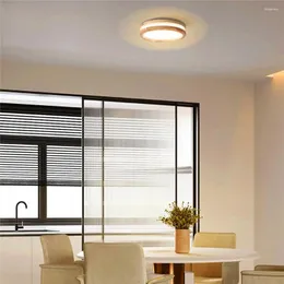 Ceiling Lights Modern LED Light Wood Grain Acrylic Warm White Kitchen Bedroom Bathroom Surface Mounted Lamp Home Lighing