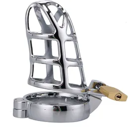 Chastity Devices Metal Cock Cage Male Chastity Device BDSM Sex Toys for Men Penis Lock Belt Device Penis Ring Men's Chastity Belt Erotic Bondage 230804