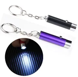 Portable Mini Keychain UV Flashlight 395NM Invisible Blacklight Torch Lights Ultra Violet Ultraviolet UV Money Detection Key chain Flashlight EDC LED Torch Light