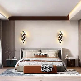 Wandleuchte, moderne Fernbedienung, LED-Metalllichter für Hintergrund, Wohnzimmer, Esszimmer, minimalistische Heimdekoration, Loft-Leuchte