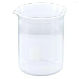 Glass Lab Beaker Stability Low Form Handleless Borosilicate 600ml Scaled Measuring Cup Educational Supplies