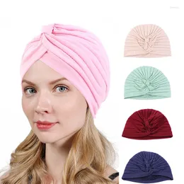 Berets Cotton Tam-O'-Shanter Cap Turban Arabian Head-Wrapping Hat TJM-468