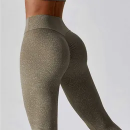Drukowanie legginsów wysokiej talii Krzywki damskie tyłek ’Trening rajstopy Yoga Spodnie siłowni stroje Push Up Fitness Odzież sportowa zużycie