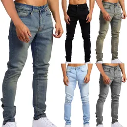 Men's Jeans Underwear Men Brief Regular Straight Skinny Stretch Ripped Tapered Leg Light Blue
