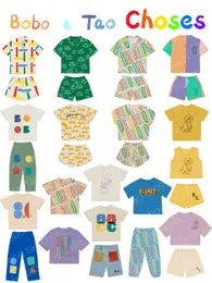 Комплекты одежды SS Оригинальный лейбл Bobo Tao выбирает детей BC Boys Girls Sets Shorts Shorts Funct 230804