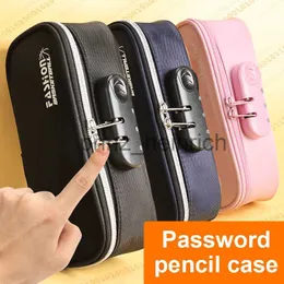 Blyertspåsar pennpåsar bärbart lösenordslås blyerts