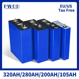 Klasa A 320AH LifePo4 280ah 200ah 105ah ładowna LFP Golf Cart Cell DIY 12V 24 V LifePo4 Batteri do domu EV EV EV EV