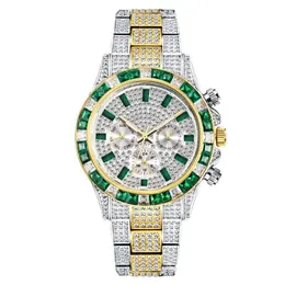 Mens Diamond Watch designer orologi orologi di alta qualità di lusso in acciaio inossidabile con batteria al quarzo luminoso da 42 mm