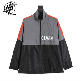 Mens Jackets Original Brand Men and Women Casual Patchwork Letter Print Windbreaker Spring Luxury Coat Unisex High Quality Sports Jacket 230804
