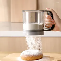 Narzędzia do pieczenia ręcznie naciśnij mąki mąki mąki o drobnej siatce do precyzyjnego narzędzia do pieczenia pudru kubek cukrowy
