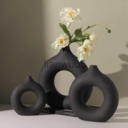 Вазы скандирующей керамическая ваза для пампаса