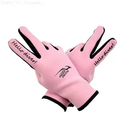 Five Fingers Gloves Keep Diving 2MM Neoprene Spearfishing Scuba Dive Gloves Winter Warm Swimming Anti Scratch Diving Protective Gloves Wetsuit L230804