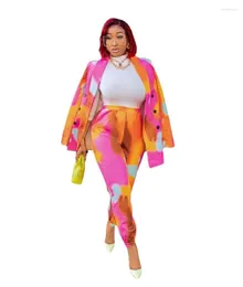 Ethnic Clothing African Clothes For Women 2023 Spring And Autumn Printing Two Pieces Sets Coat Pant