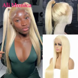 Loiro 360 Lace Frontal Wig Cabelo Humano 13x4 Lace Front Wigs 613 Wig 5x5 Lace Closure Wig Straight Prepenked Hair 210 Density